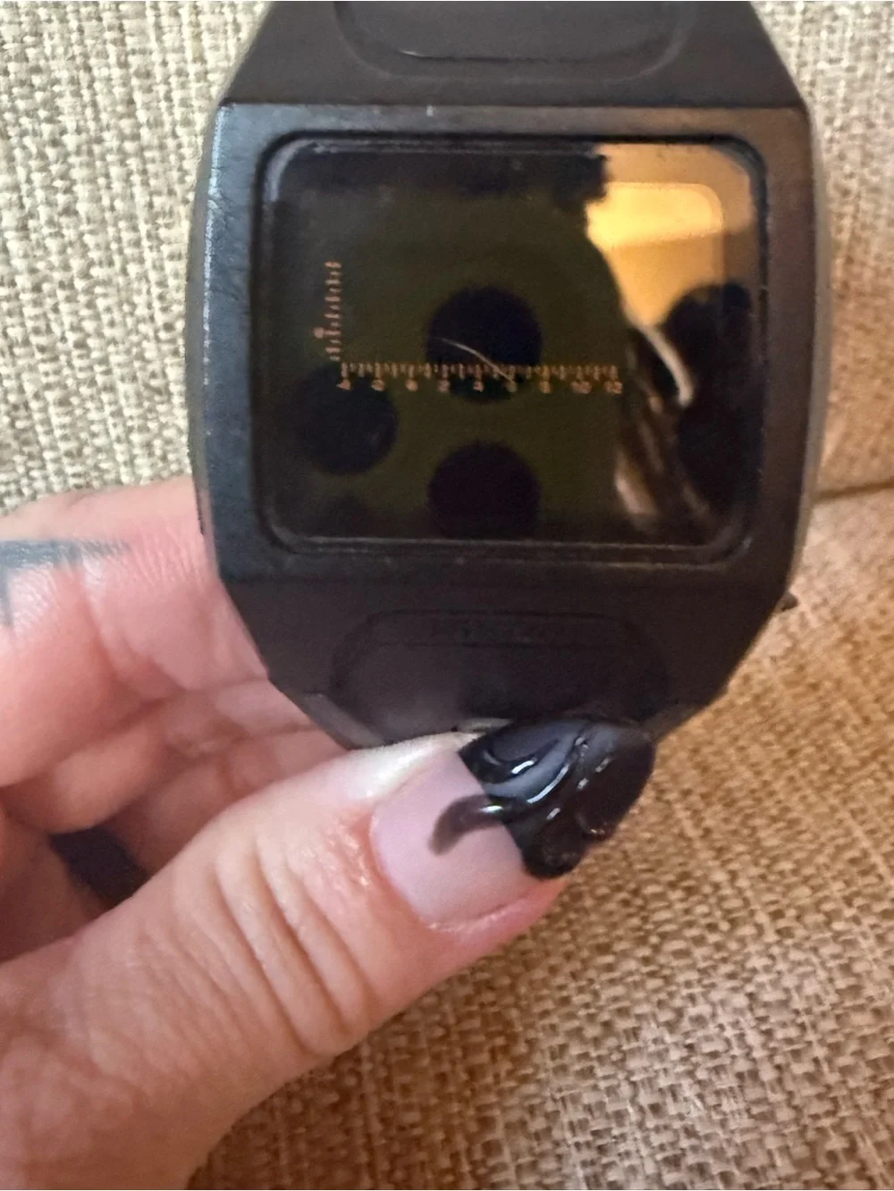 Nixon The Lodown Dual Time-Telling and Tide Telling Black Digital Watch